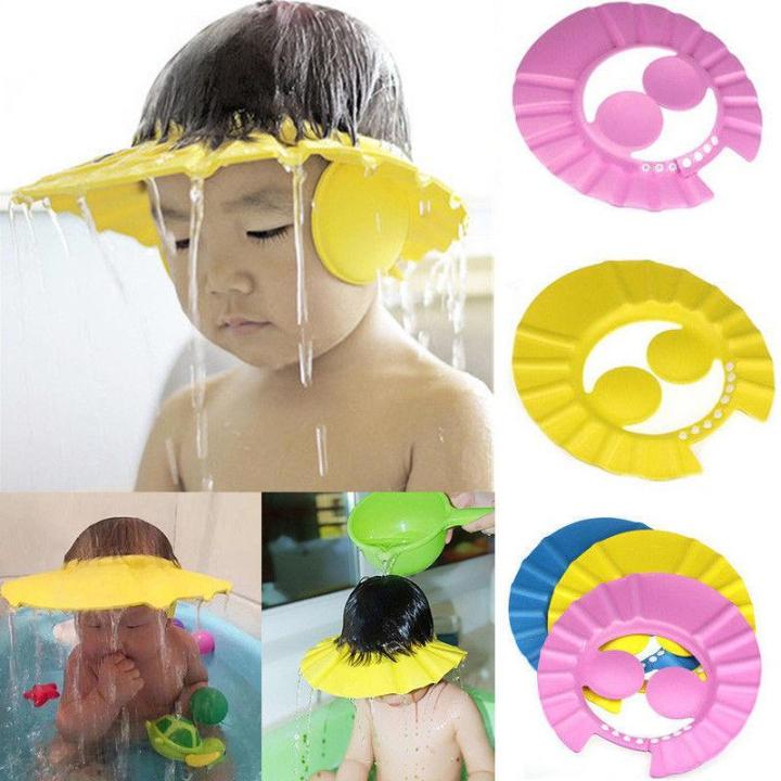 Soft Adjustable Bath Cap for Toddler/Baby/Kids| Soft & Flexible Material 